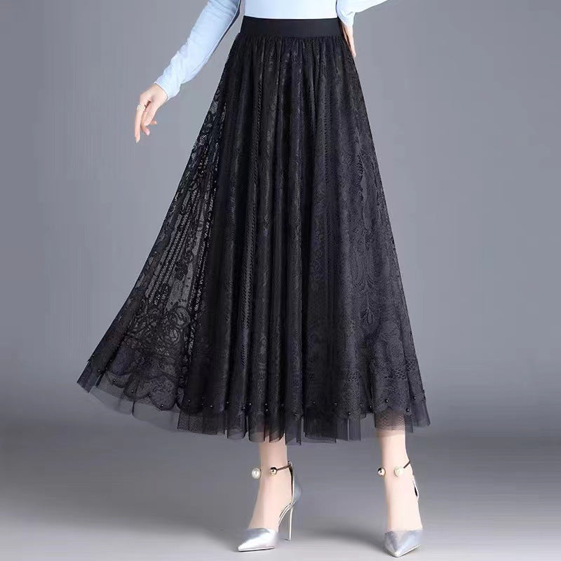 LA VIE – Lace Grace High-Waisted Skirt