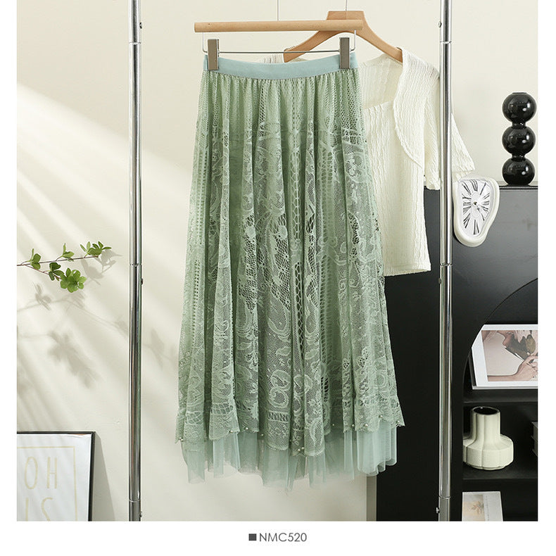 LA VIE – Lace Grace High-Waisted Skirt