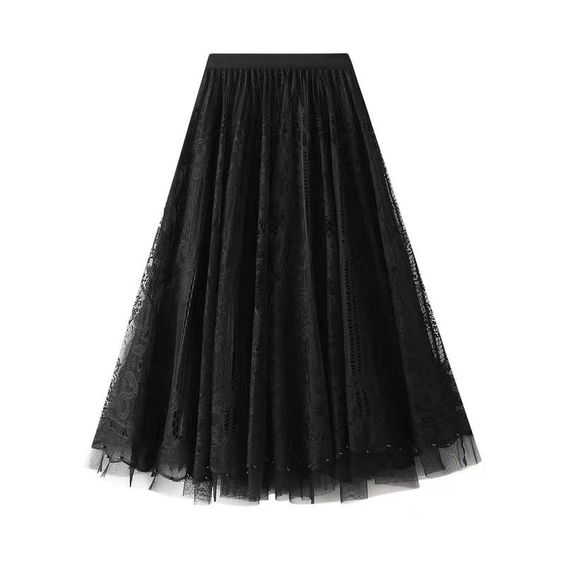 LA VIE – Lace Grace High-Waisted Skirt